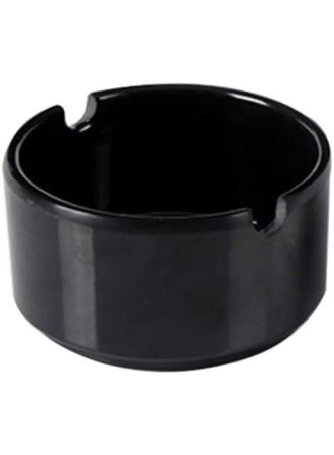 Cabilock 3 قطع منافض سجائر سوداء من الخزف على الطراز العتيق للفناء وغرفة المعيشة وحديقة البار - Image 2